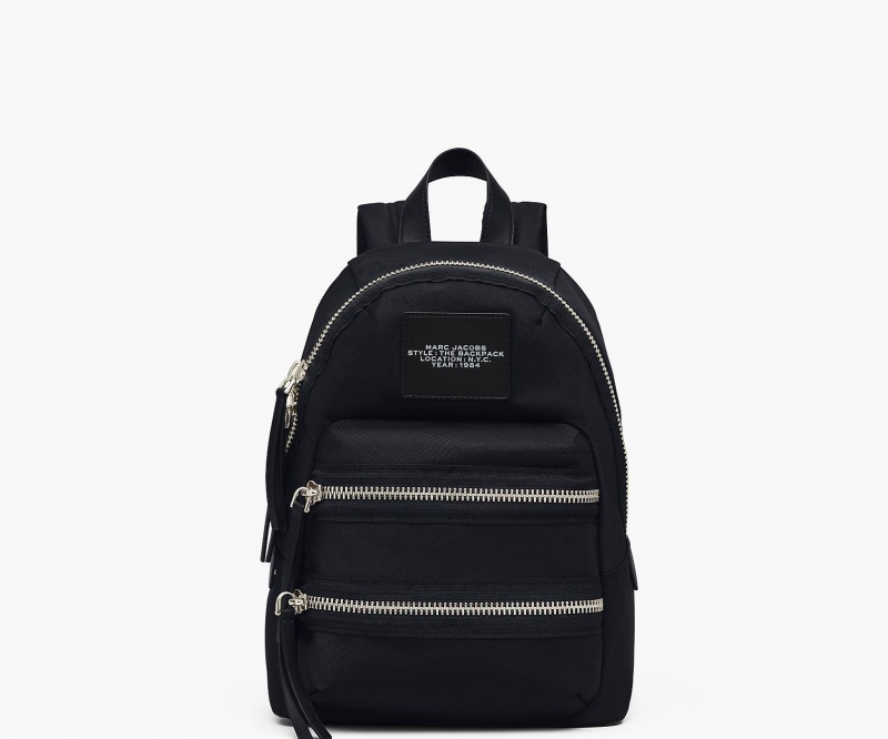 Marc Jacobs The Biker Nylon Medium Backpacks Black | Australia_MJ50322