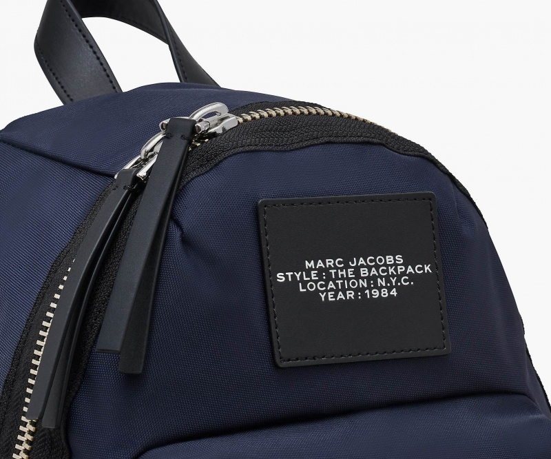 Marc Jacobs The Biker Nylon Medium Backpacks Blue | Australia_MJ41465