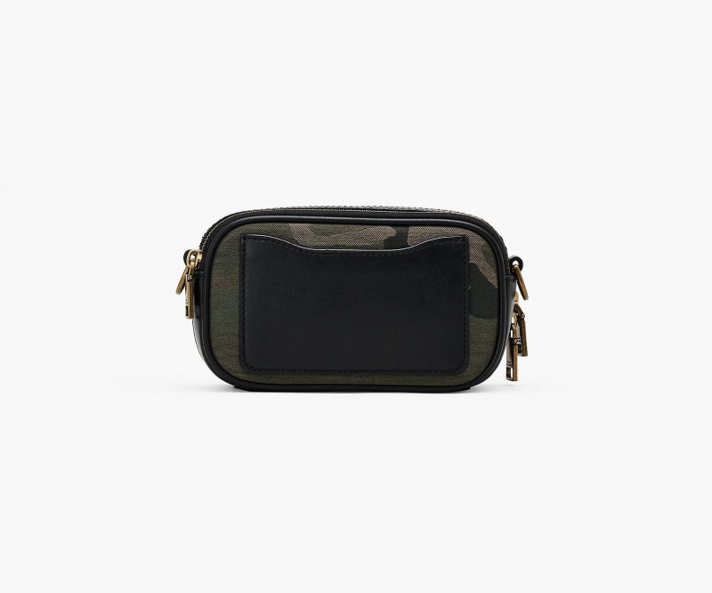 Marc Jacobs The Camo Jacquard Snapshot Crossbody Bags Camo Multicolor | Australia_MJ36151