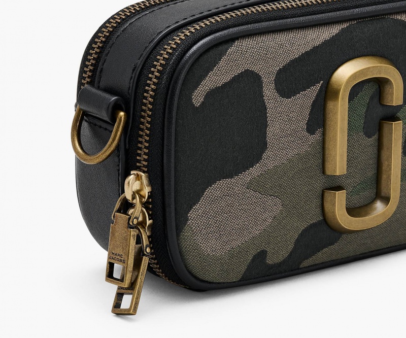 Marc Jacobs The Camo Jacquard Snapshot Crossbody Bags Camo Multicolor | Australia_MJ36151