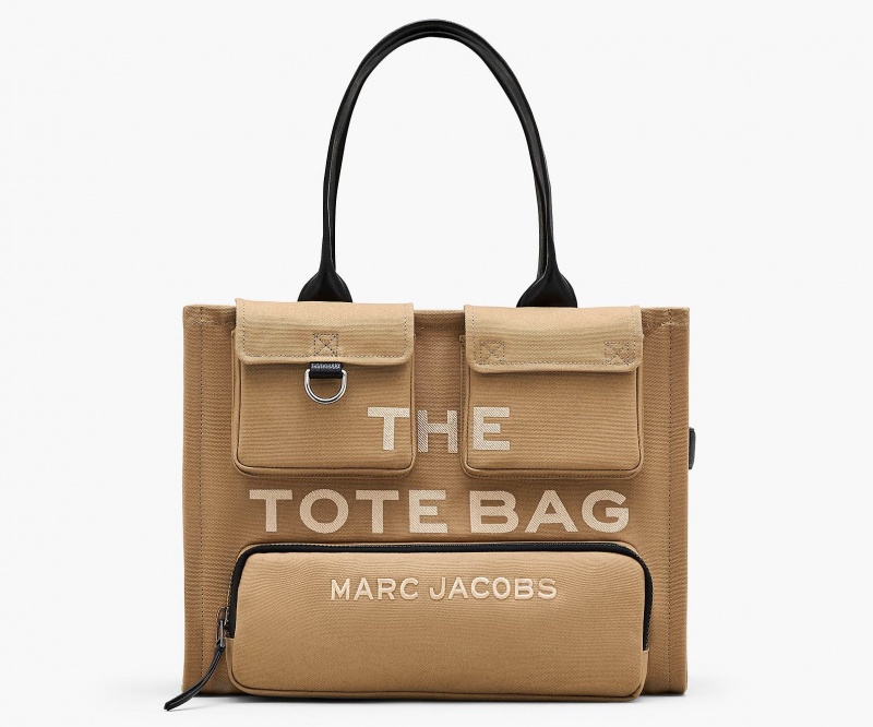 Marc Jacobs The Cargo Canvas Large Tote Bags Brown | Australia_MJ86044