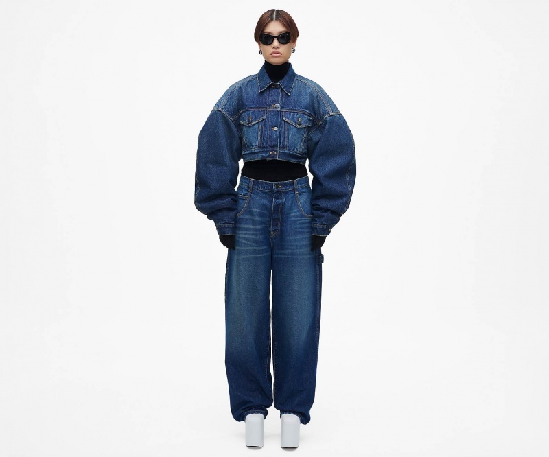 Marc Jacobs The Cropped Padded Outerwear Indigo | Australia_MJ83308