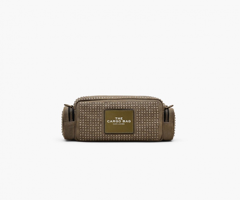 Marc Jacobs The Crystal Canvas Cargo Shoulder Bags Green | Australia_MJ23253