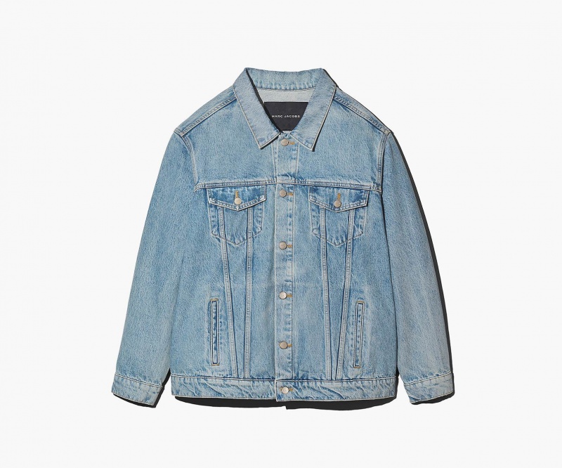 Marc Jacobs The Denim Trucker Outerwear Orange Blue | Australia_MJ90162