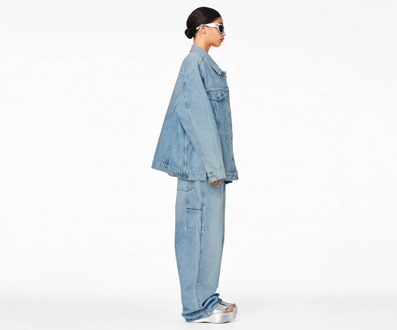 Marc Jacobs The Denim Trucker Outerwear Orange Blue | Australia_MJ90162