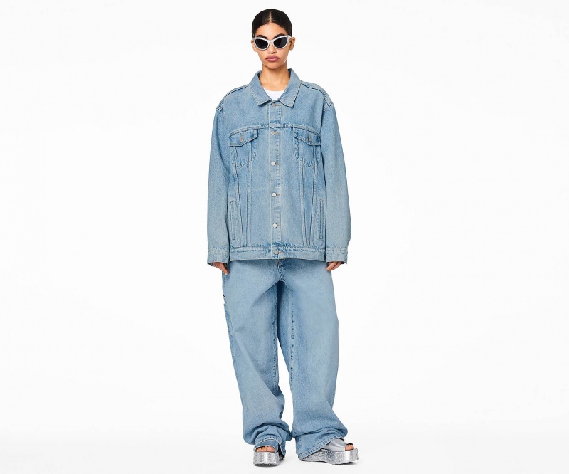 Marc Jacobs The Denim Trucker Outerwear Orange Blue | Australia_MJ90162