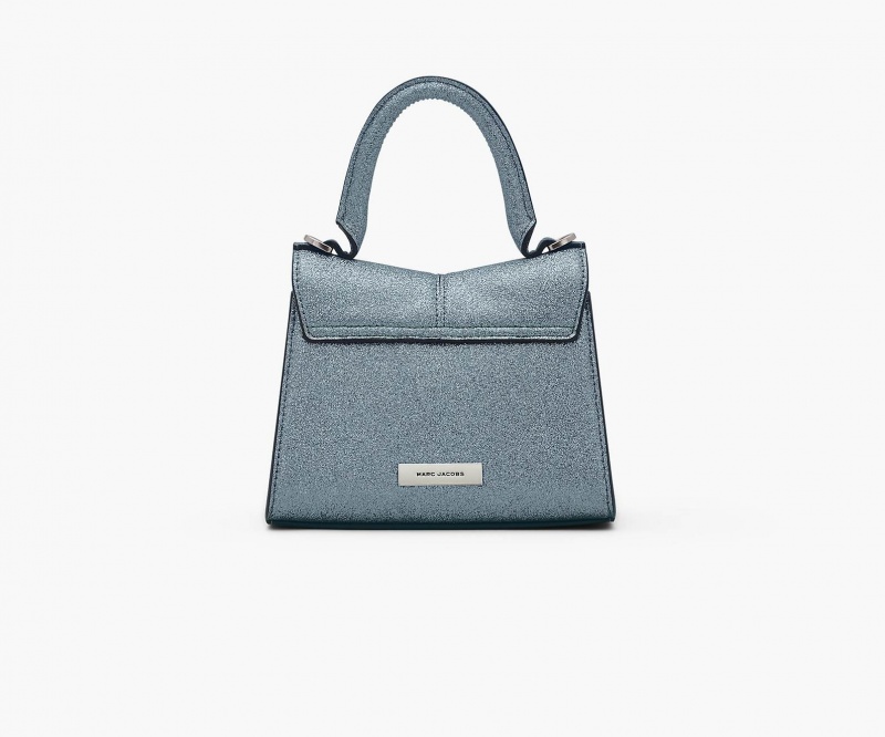 Marc Jacobs The Galactic Glitter St. Marc Mini Top Handle Mini Bags Silver | Australia_MJ21573