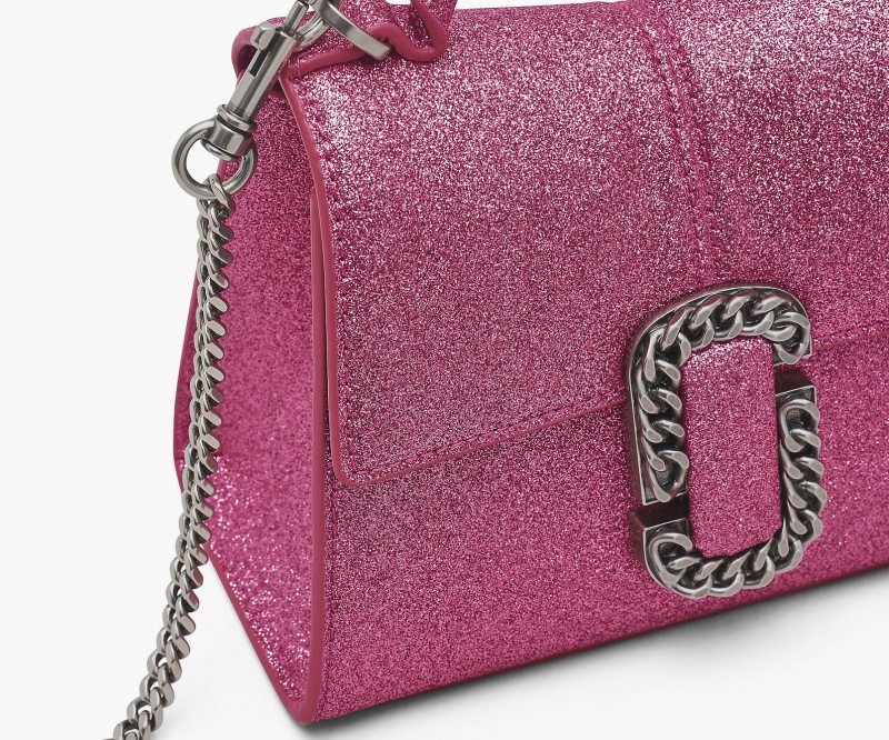 Marc Jacobs The Galactic Glitter St. Marc Mini Top Handbag Pink | Australia_MJ82086