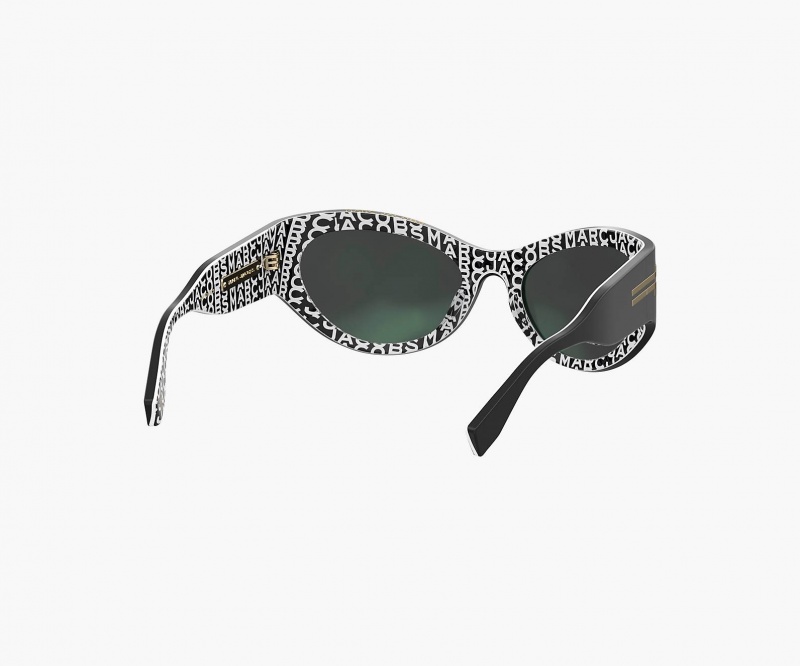 Marc Jacobs The Icon Wrapped Sunglasses Black | Australia_MJ67313