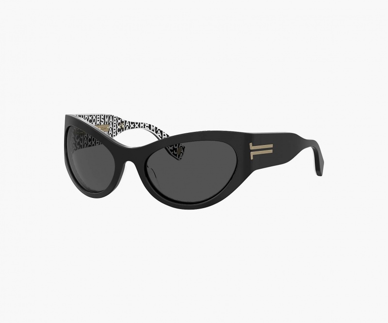 Marc Jacobs The Icon Wrapped Sunglasses Black | Australia_MJ67313