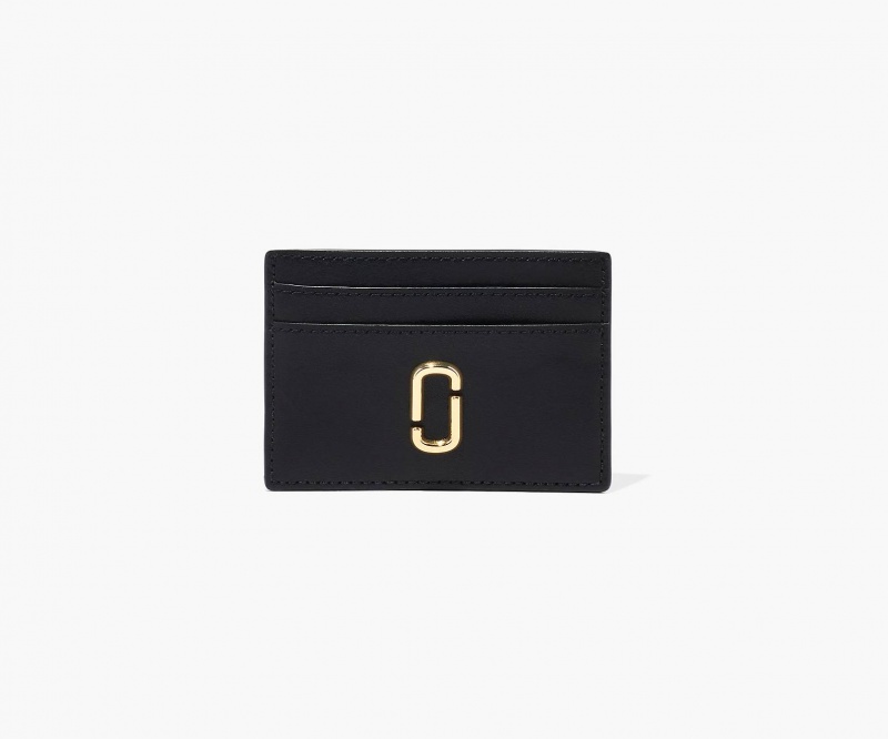 Marc Jacobs The J Marc Card Case Wallets Black | Australia_MJ82342