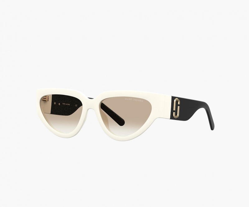 Marc Jacobs The J Marc Cat Eye Sunglasses White / Black | Australia_MJ33180