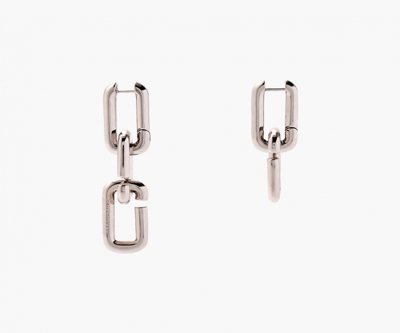 Marc Jacobs The J Marc Chain Link Earrings Silver | Australia_MJ45353