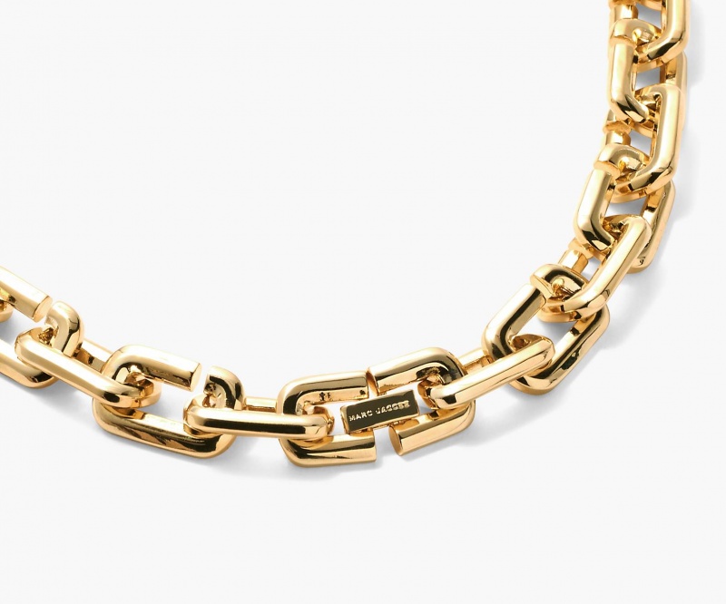 Marc Jacobs The J Marc Chain Link Necklaces Gold | Australia_MJ57822