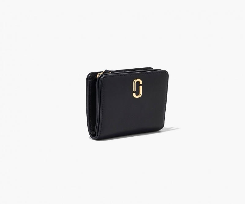 Marc Jacobs The J Marc Mini Compact Wallets Black | Australia_MJ60222