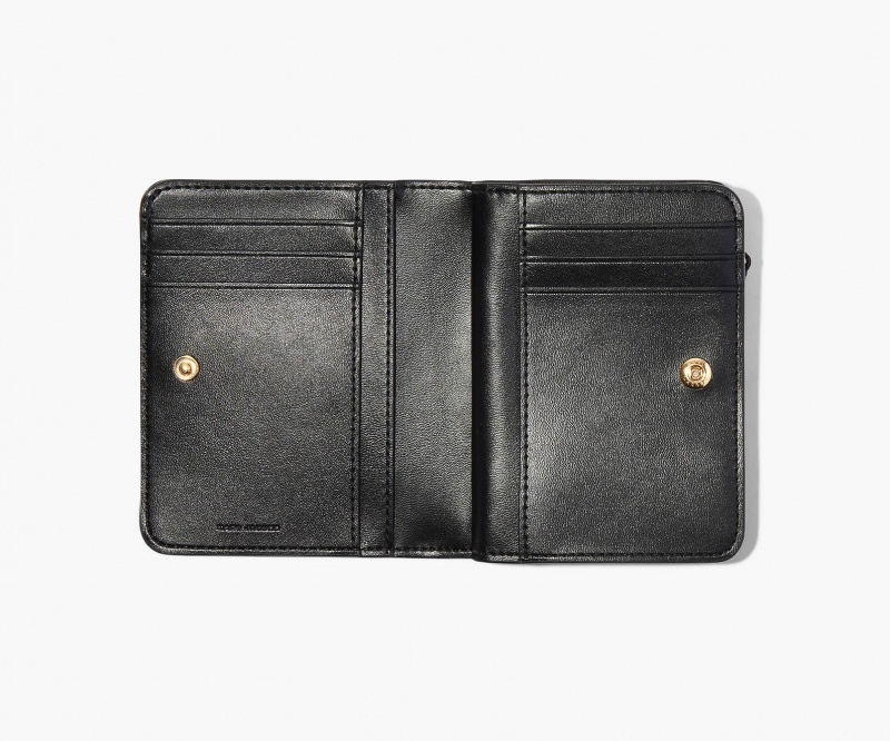 Marc Jacobs The J Marc Mini Compact Wallets Black | Australia_MJ60222