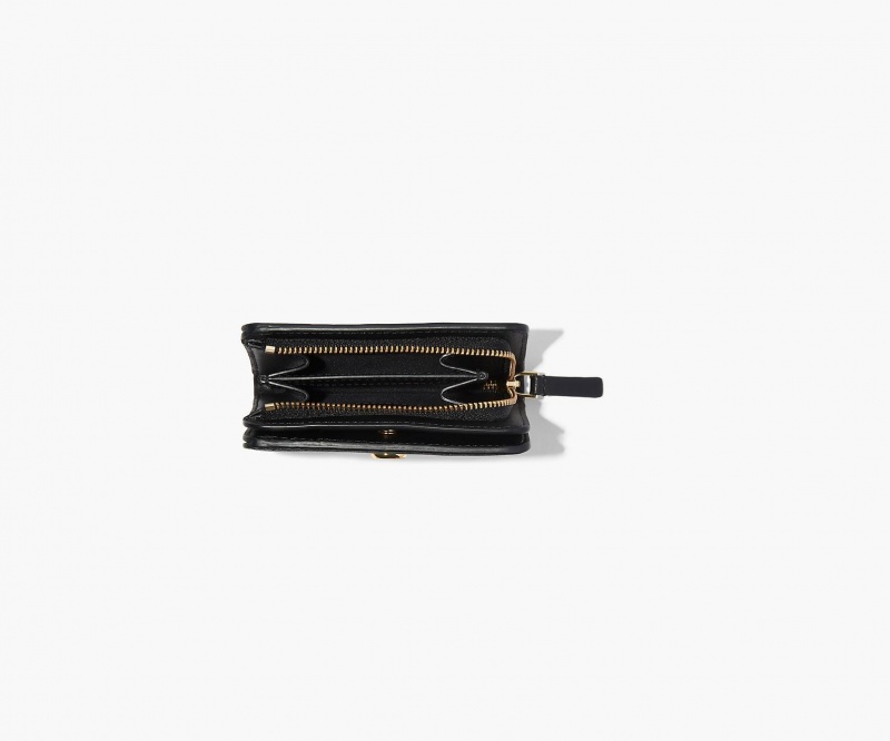 Marc Jacobs The J Marc Mini Compact Wallets Black | Australia_MJ60222