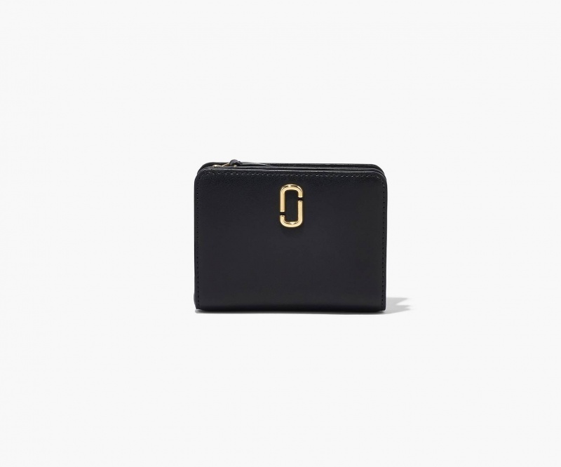 Marc Jacobs The J Marc Mini Compact Wallets Black | Australia_MJ60222