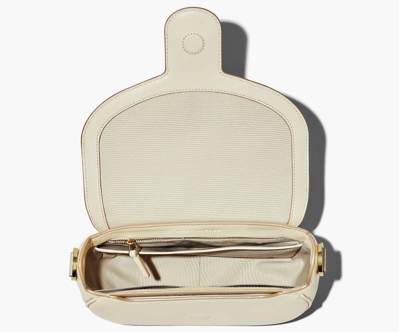 Marc Jacobs The J Marc Saddle Crossbody Bags White | Australia_MJ16005