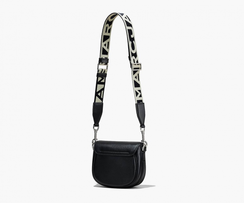 Marc Jacobs The J Marc Small Saddle Crossbody Bags Black | Australia_MJ27150