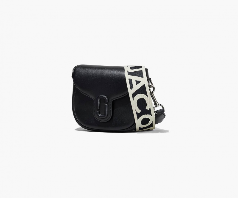 Marc Jacobs The J Marc Small Saddle Crossbody Bags Black | Australia_MJ27150