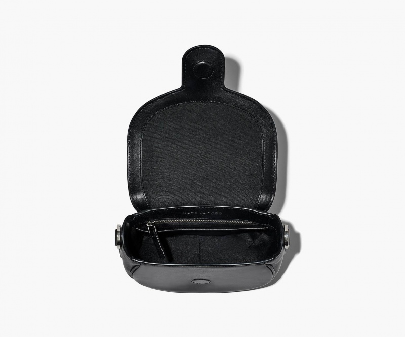 Marc Jacobs The J Marc Small Saddle Crossbody Bags Black | Australia_MJ27150