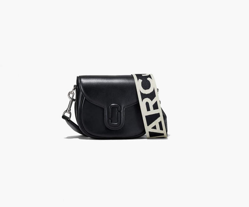 Marc Jacobs The J Marc Small Saddle Crossbody Bags Black | Australia_MJ27150