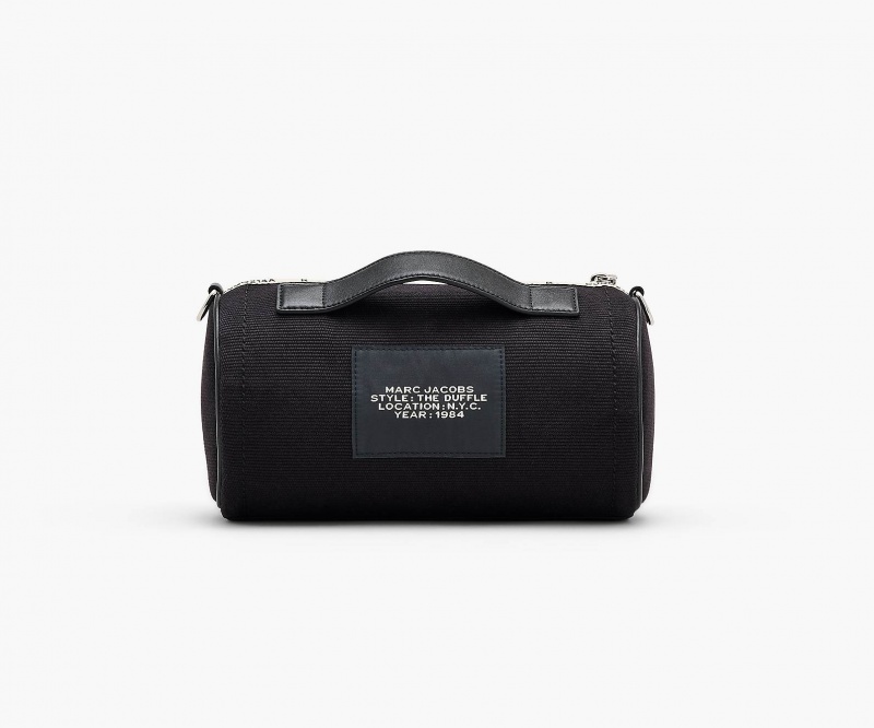 Marc Jacobs The Jacquard Duffle Crossbody Bags Black | Australia_MJ30154