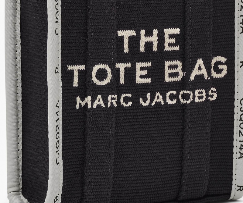 Marc Jacobs The Jacquard Mini Tote Crossbody Bags Black | Australia_MJ41807