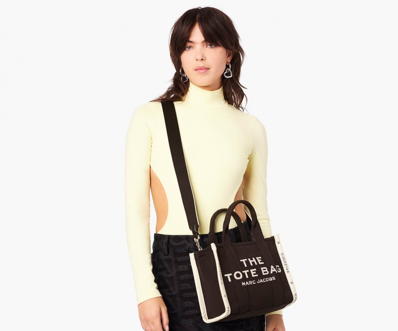 Marc Jacobs The Jacquard Small Tote Bags Black | Australia_MJ86821