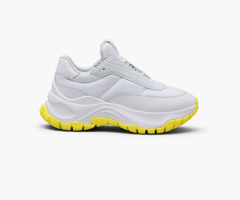 Marc Jacobs The Lazy Runner Sneakers White / Yellow | Australia_MJ51639