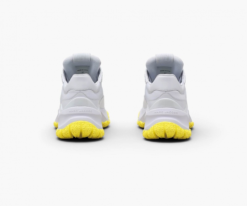 Marc Jacobs The Lazy Runner Sneakers White / Yellow | Australia_MJ51639