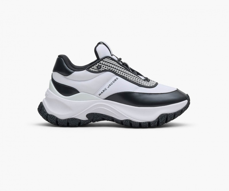 Marc Jacobs The Lazy Runner Sneakers White / Black | Australia_MJ70549