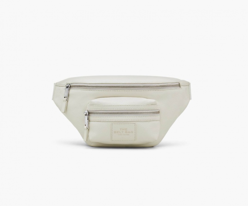 Marc Jacobs The Leather Backpacks Silver | Australia_MJ77466