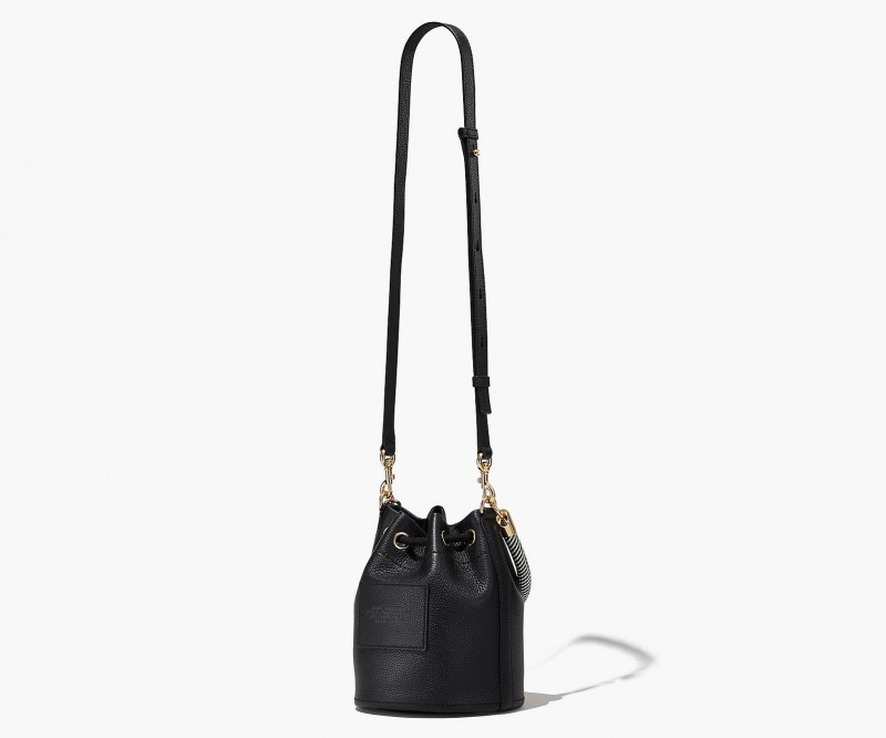 Marc Jacobs The Leather Bucket Bucket Bags Black | Australia_MJ57251