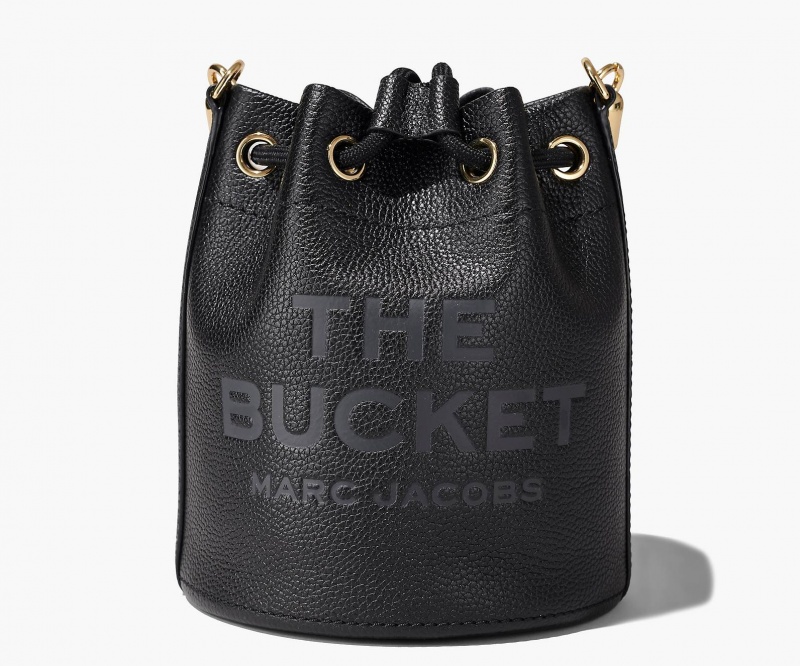 Marc Jacobs The Leather Bucket Bucket Bags Black | Australia_MJ57251