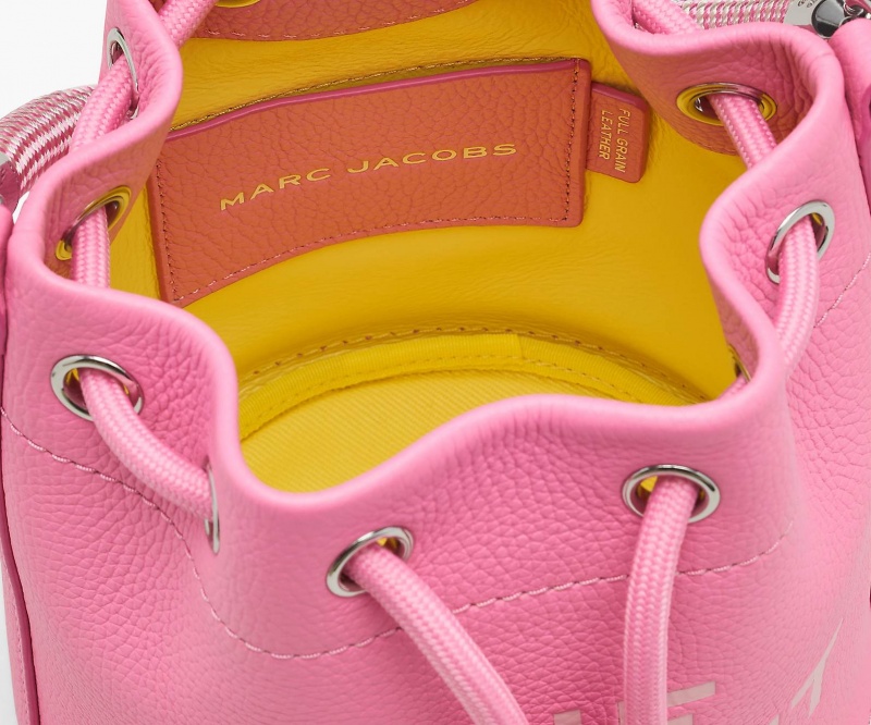 Marc Jacobs The Leather Bucket Bucket Bags Pink | Australia_MJ70778