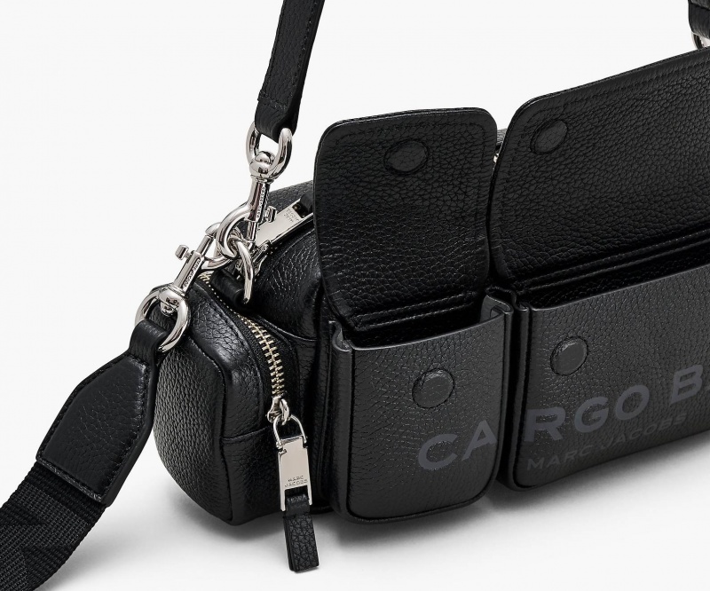 Marc Jacobs The Leather Cargo Crossbody Bags Black | Australia_MJ42666