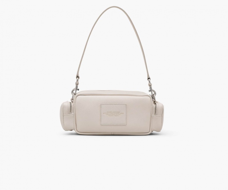 Marc Jacobs The Leather Cargo Crossbody Bags Silver | Australia_MJ86982