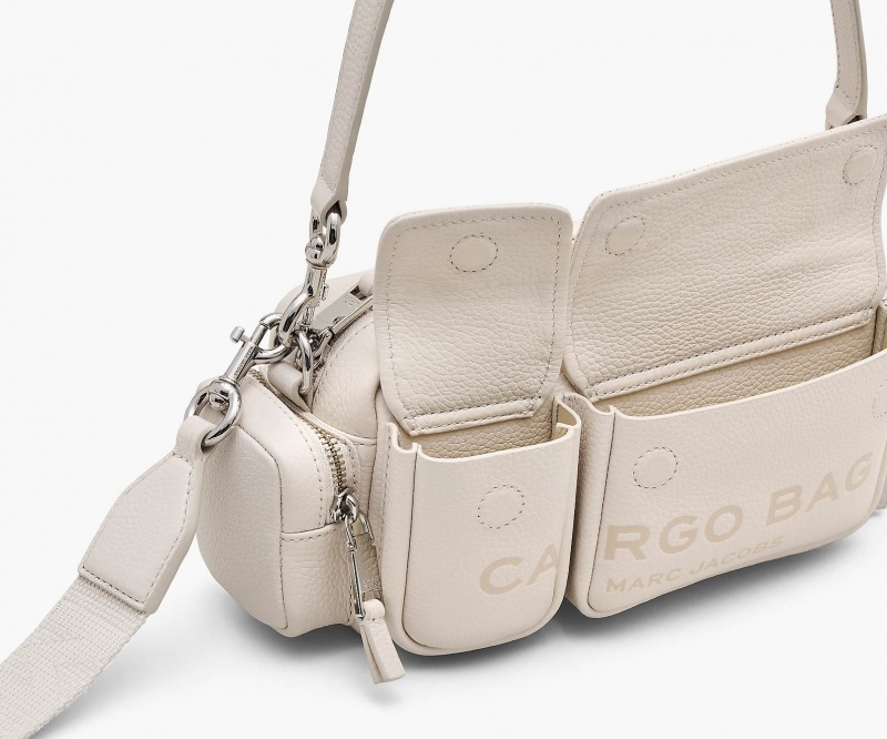 Marc Jacobs The Leather Cargo Crossbody Bags Silver | Australia_MJ86982