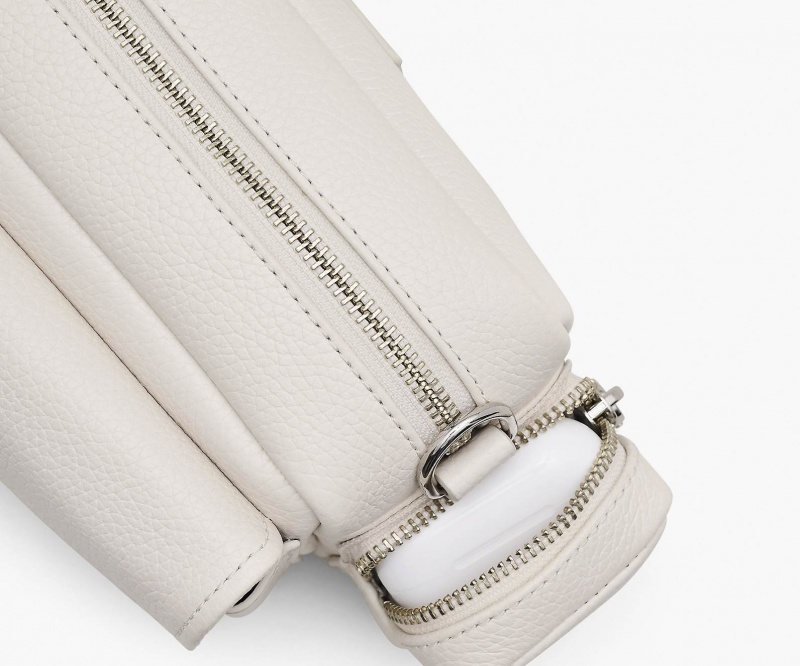 Marc Jacobs The Leather Cargo Crossbody Bags Silver | Australia_MJ86982