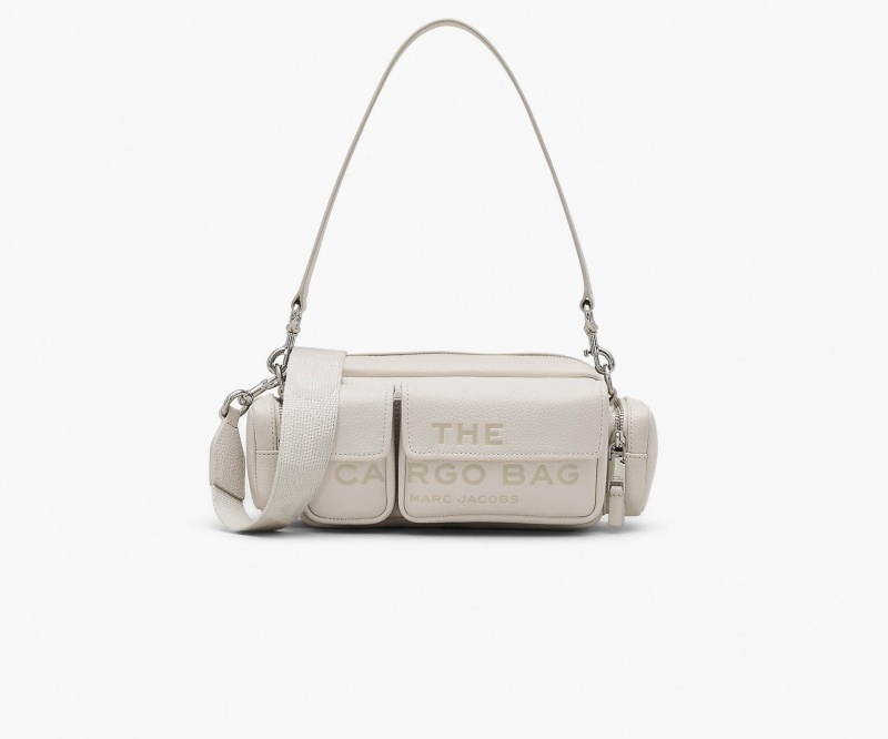 Marc Jacobs The Leather Cargo Crossbody Bags Silver | Australia_MJ86982