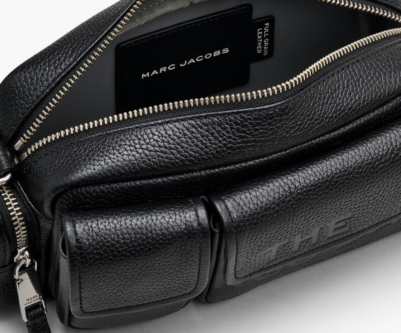 Marc Jacobs The Leather Cargo Shoulder Bags Black | Australia_MJ87468