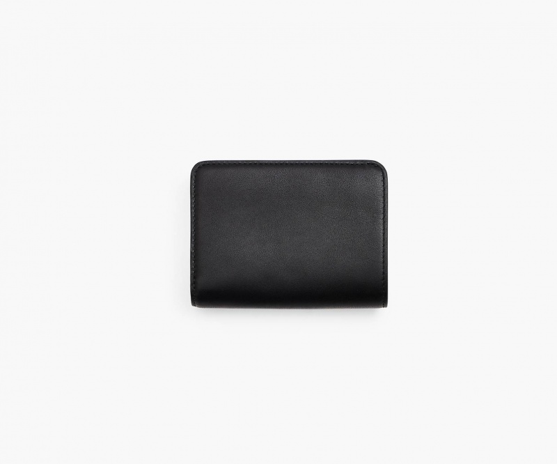 Marc Jacobs The Leather J Marc Mini Compact Wallets Black | Australia_MJ62140