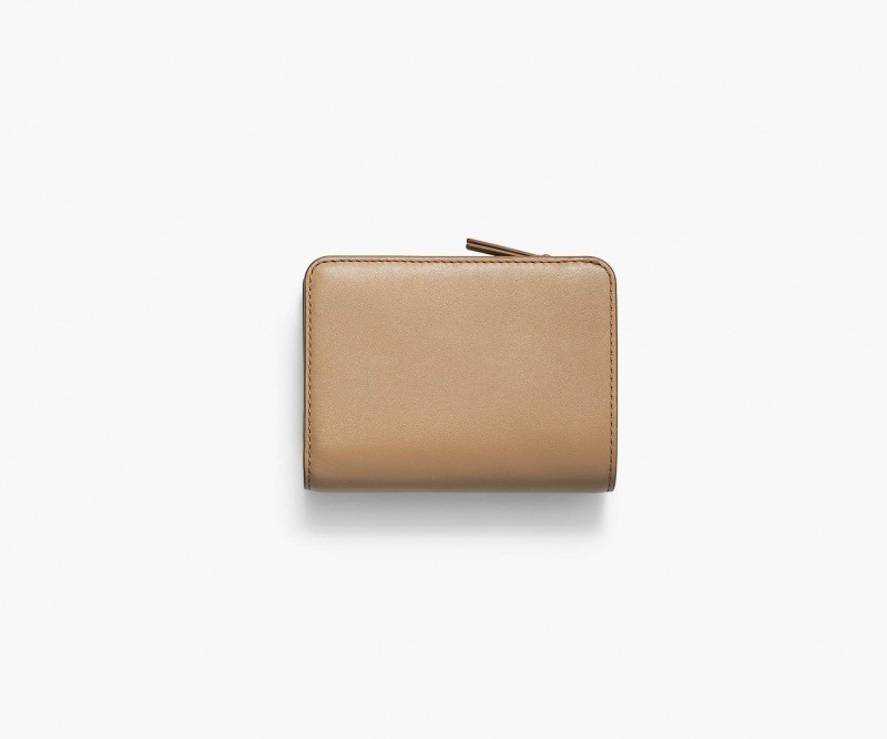 Marc Jacobs The Leather J Marc Mini Compact Wallets Brown | Australia_MJ30062