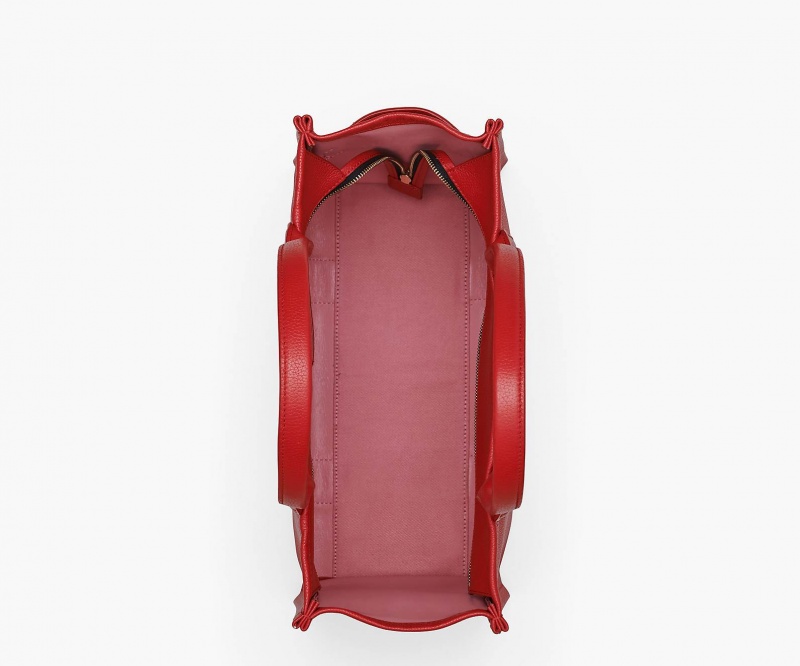 Marc Jacobs The Leather Large Tote Bags Red | Australia_MJ29015