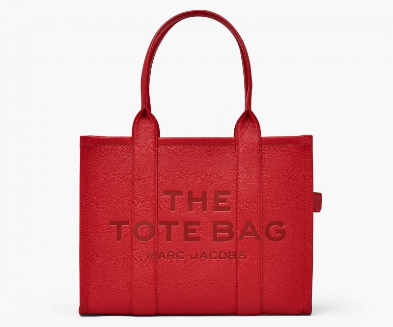 Marc Jacobs The Leather Large Tote Bags Red | Australia_MJ29015