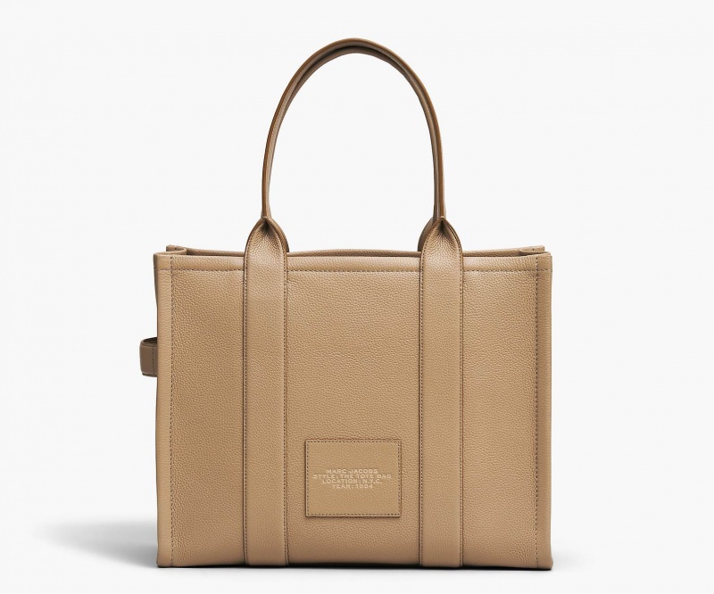 Marc Jacobs The Leather Large Tote Bags Brown | Australia_MJ48809