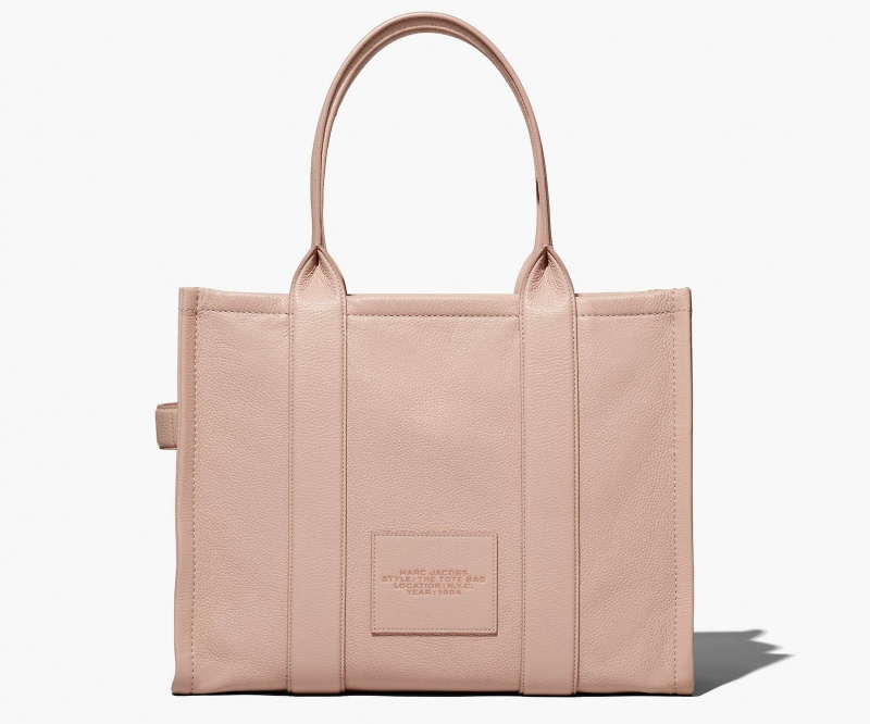 Marc Jacobs The Leather Large Tote Bags Rose | Australia_MJ97421