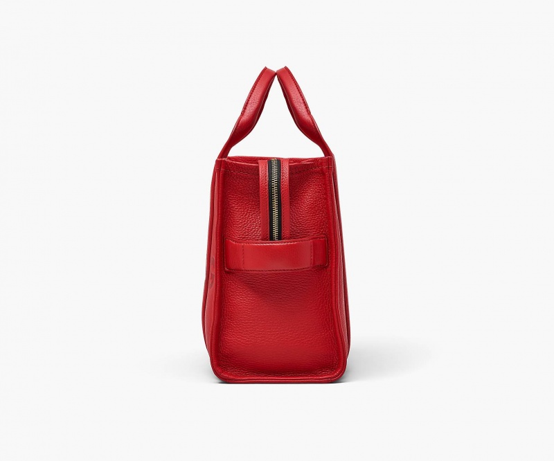 Marc Jacobs The Leather Medium Tote Bags Red | Australia_MJ36639